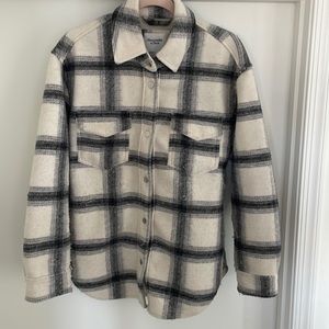 Abercrombie and Fitch button down flannel jacket size Small